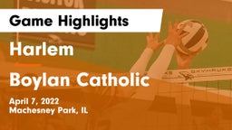 Harlem  vs Boylan Catholic  Game Highlights - April 7, 2022