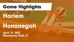 Harlem  vs Hononegah  Game Highlights - April 14, 2022