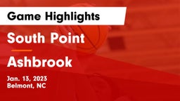 South Point  vs Ashbrook  Game Highlights - Jan. 13, 2023