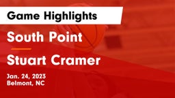 South Point  vs Stuart Cramer Game Highlights - Jan. 24, 2023
