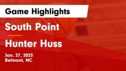 South Point  vs Hunter Huss  Game Highlights - Jan. 27, 2023