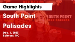 South Point  vs Palisades Game Highlights - Dec. 1, 2023