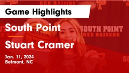 South Point  vs Stuart Cramer Game Highlights - Jan. 11, 2024
