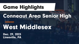 Conneaut Area Senior High vs West Middlesex   Game Highlights - Dec. 29, 2023