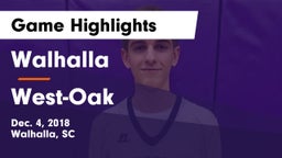 Walhalla  vs West-Oak  Game Highlights - Dec. 4, 2018
