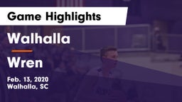 Walhalla  vs Wren  Game Highlights - Feb. 13, 2020