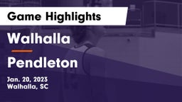 Walhalla  vs Pendleton  Game Highlights - Jan. 20, 2023