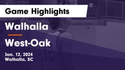 Walhalla  vs West-Oak  Game Highlights - Jan. 12, 2024