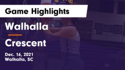 Walhalla  vs Crescent  Game Highlights - Dec. 16, 2021