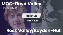 Matchup: MOC-Floyd Valley vs. Rock Valley/Boyden-Hull 2016