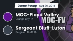 Recap: MOC-Floyd Valley  vs. Sergeant Bluff-Luton  2016