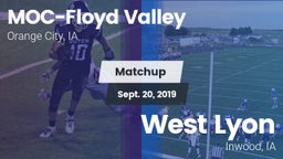 Matchup: MOC-Floyd Valley vs. West Lyon  2019