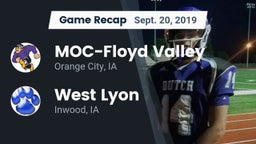 Recap: MOC-Floyd Valley  vs. West Lyon  2019
