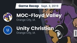 Recap: MOC-Floyd Valley  vs. Unity Christian  2019
