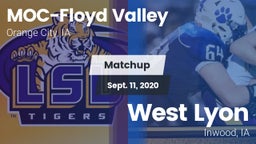 Matchup: MOC-Floyd Valley vs. West Lyon  2020