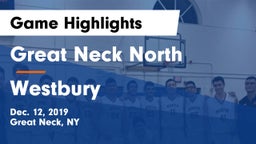 Great Neck North vs Westbury  Game Highlights - Dec. 12, 2019