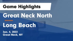 Great Neck North vs Long Beach  Game Highlights - Jan. 4, 2022