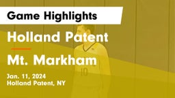 Holland Patent  vs Mt. Markham  Game Highlights - Jan. 11, 2024