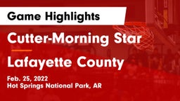 Cutter-Morning Star  vs Lafayette County Game Highlights - Feb. 25, 2022