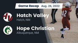 Recap: Hatch Valley  vs. Hope Christian  2022