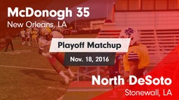 Matchup: McDonogh 35 vs. North DeSoto  2016