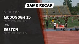 Recap: McDonogh 35  vs. Easton  2016