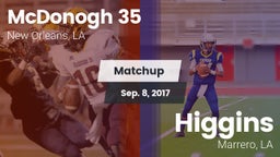 Matchup: McDonogh 35 vs. Higgins  2017