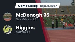 Recap: McDonogh 35  vs. Higgins  2017