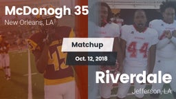 Matchup: McDonogh 35 vs. Riverdale  2018