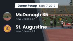 Recap: McDonogh 35  vs. St. Augustine  2019