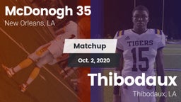 Matchup: McDonogh 35 vs. Thibodaux  2020
