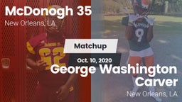 Matchup: McDonogh 35 vs. George Washington Carver  2020