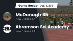Recap: McDonogh 35  vs. Abramson Sci Academy  2021