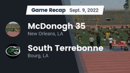Recap: McDonogh 35  vs. South Terrebonne  2022