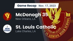 Recap: McDonogh 35  vs. St. Louis Catholic  2023