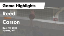 Reed  vs Carson  Game Highlights - Dec. 10, 2019