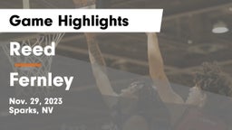 Reed  vs Fernley  Game Highlights - Nov. 29, 2023
