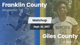 Matchup: Franklin County vs. Giles County  2017