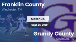 Matchup: Franklin County vs. Grundy County  2020