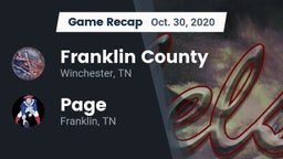 Recap: Franklin County  vs. Page  2020