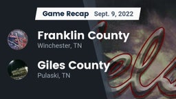 Recap: Franklin County  vs. Giles County  2022