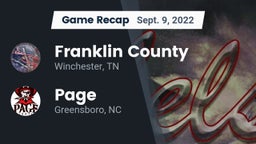Recap: Franklin County  vs. Page  2022