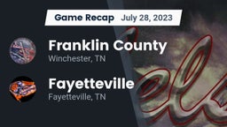Recap: Franklin County  vs. Fayetteville  2023
