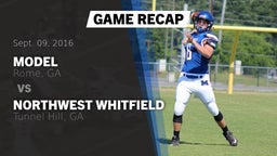 Recap: Model  vs. Northwest Whitfield  2016