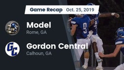 Recap: Model  vs. Gordon Central   2019