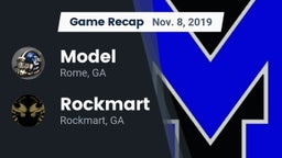Recap: Model  vs. Rockmart  2019