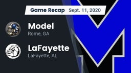 Recap: Model  vs. LaFayette  2020