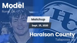 Matchup: Model  vs. Haralson County  2020
