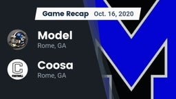 Recap: Model  vs. Coosa  2020