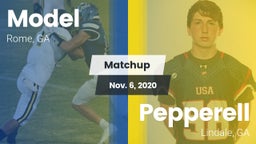 Matchup: Model  vs. Pepperell  2020